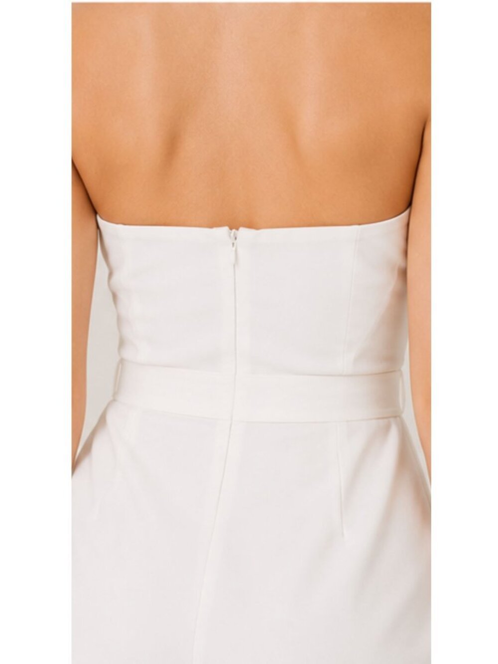 Great Jones White Strapless Romper Tie Waist XS - Picture 6 of 7